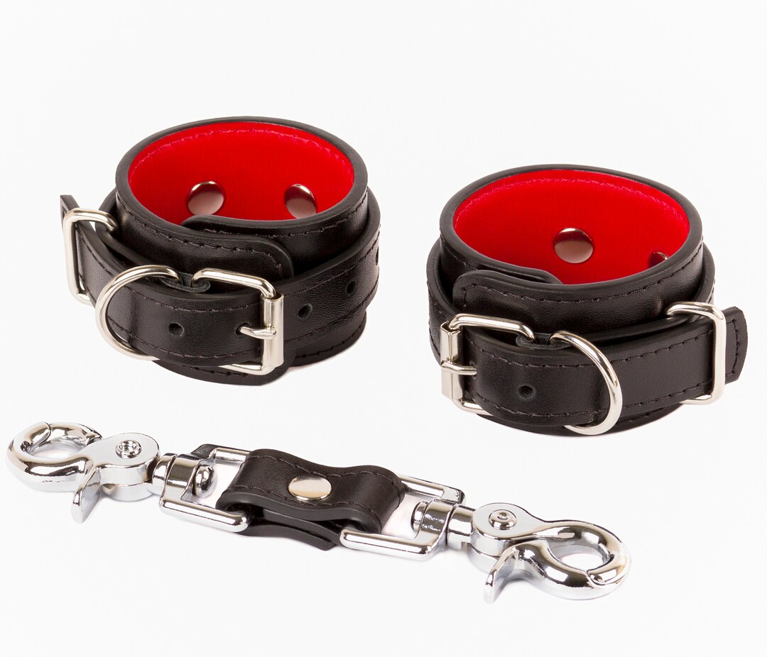Bracelet Black Leather Fluffy Handcuffs Bracelets Soft Wrist Cuffs Fluffy Hand Cuff Set Leather Bedroom Handcuffs Cuffs Bracelet