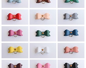 Leather Bows - 15 colors -  Listing Upgrade