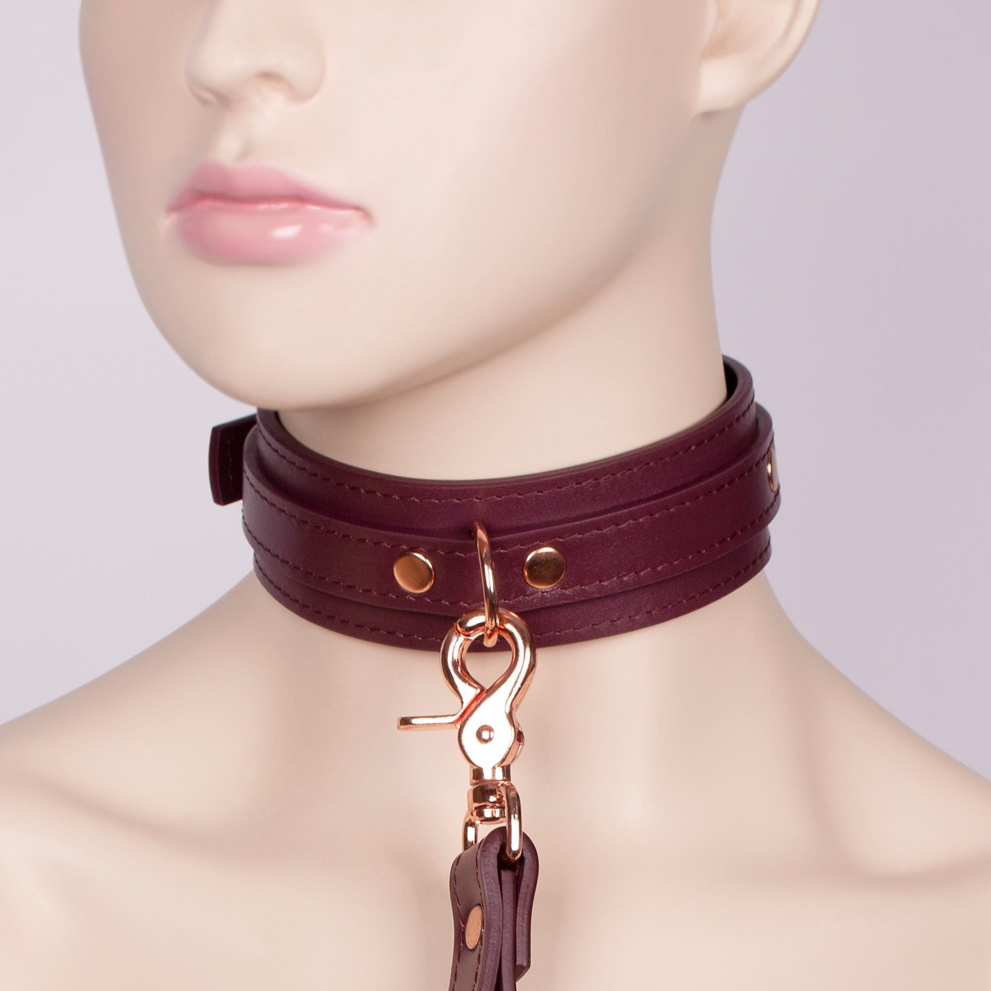 Heart Chain Choker Necklace - Adjustable Punk Collar Style For Girls & Women, Pink Alloy & PU Leather | Perfect For Parties, Cosplay