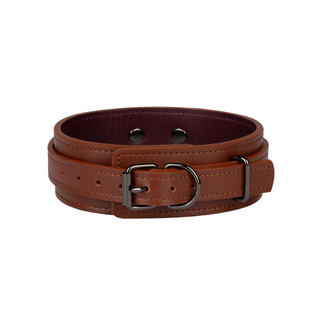 Brown Leather Sub Collar Choker ( 792 Color Variations, One Price for ...
