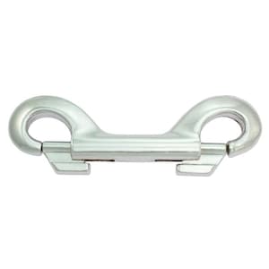May include: Silver double ended snap hook with two loops.