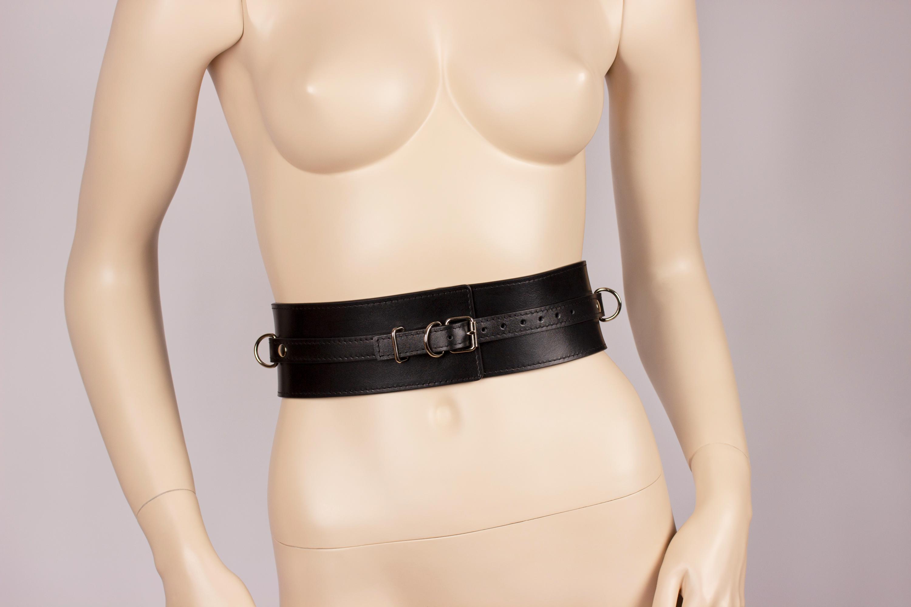 White Leather Garter Belt - Etsy
