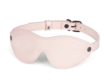 Rosa Leder Augenbinde für Erwachsenen, Auge Schlafmaske (72 Farbvarianten, an Ihre Größe gemacht)
