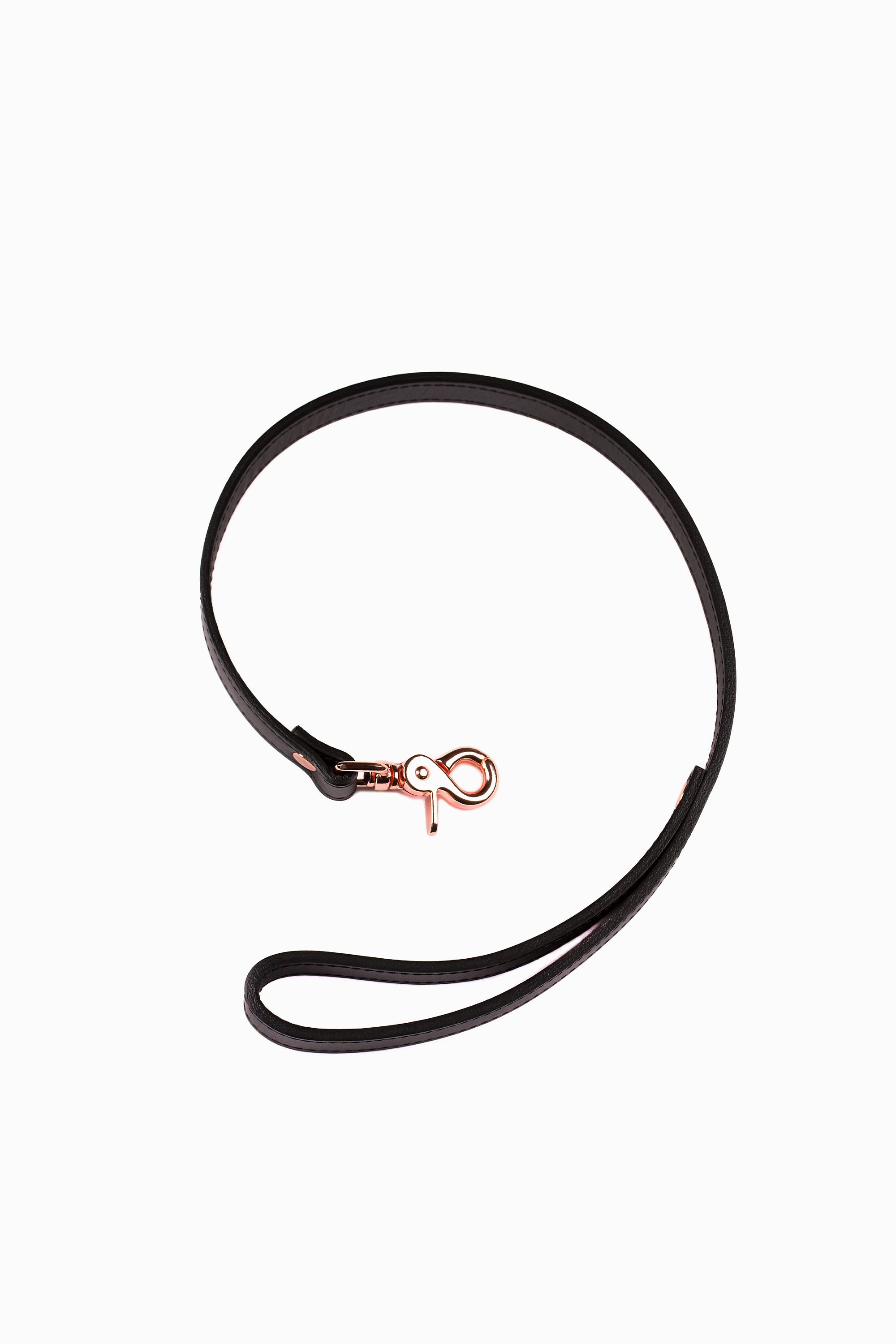 Handmade long leather human leash (72 color variations, nickel-free plated hardware)