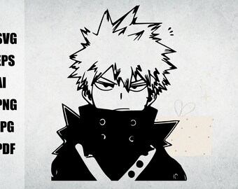 Download Layered Svg Anime Svg Silhouette Cricut Svg By Anarocraft On Etsy