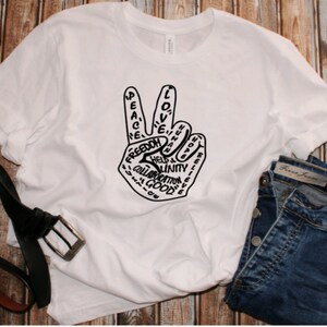 Peace Sign Hoodie: Unisex T- Shirt, Empowerment Sweater