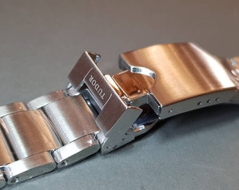 20mm Tudor black bay 58 watch stainless steel Deployment clasp bracelet