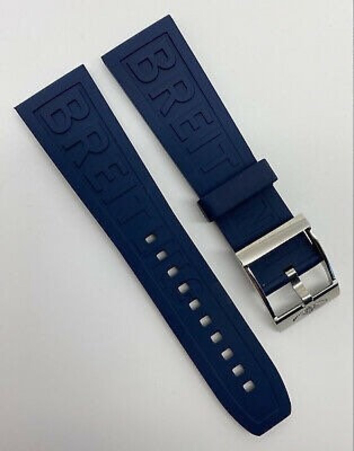Breitling 22mm Navy Rubber Band/Strap with Breitling Buckle Etsy