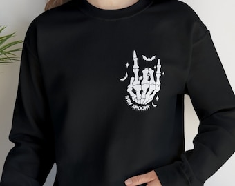 Stay Spooky Skeleton Hand Sweatshirt - Halloween Fall Shirt