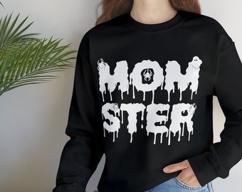 Halloween Momster Sweatshirt: Spooky Fall Crewneck