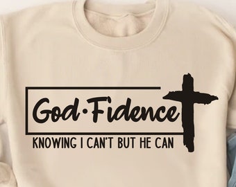 Godfidence SVG: Christian Faith, Bible Verse (Digital Download)