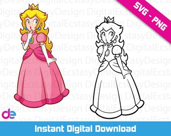 Download Princess Peach Svg Etsy
