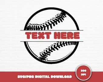 Baseball Monogram SVG: Sports Clipart Bundle (Digital Download)