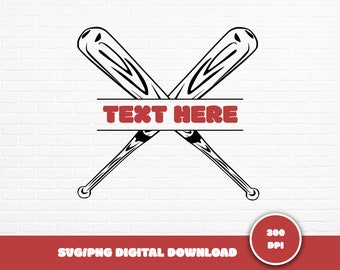 Baseball Monogram SVG: Sports Clipart Bundle (Digital Download)