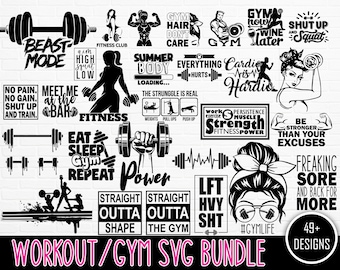 Cut File Gym Saying Sign Fitness SVG Workout Svg Gym Life SVG Don't Measure Your Progress Using Someone Else's Ruler SVG Quote