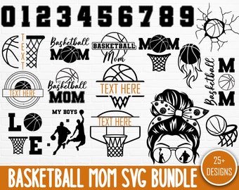 Basketball Mom SVG Bundle: Shirt Designs, Clipart (Digital Download)