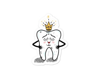 Queen of Teeth sticker