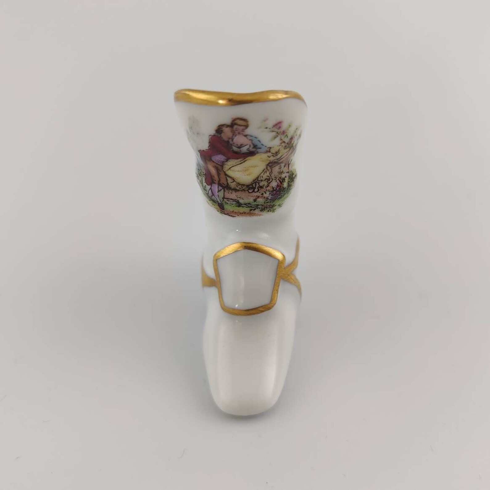 Vintage Limoges France Porcelain Shoe /Boot w HandPainted Etsy