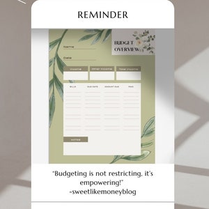 Budget Planner, Budget Spreadsheet, Paycheck Budget Tracker, Budgeting, Biweekly Budget Planner, Weekly Budget Spreadsheet