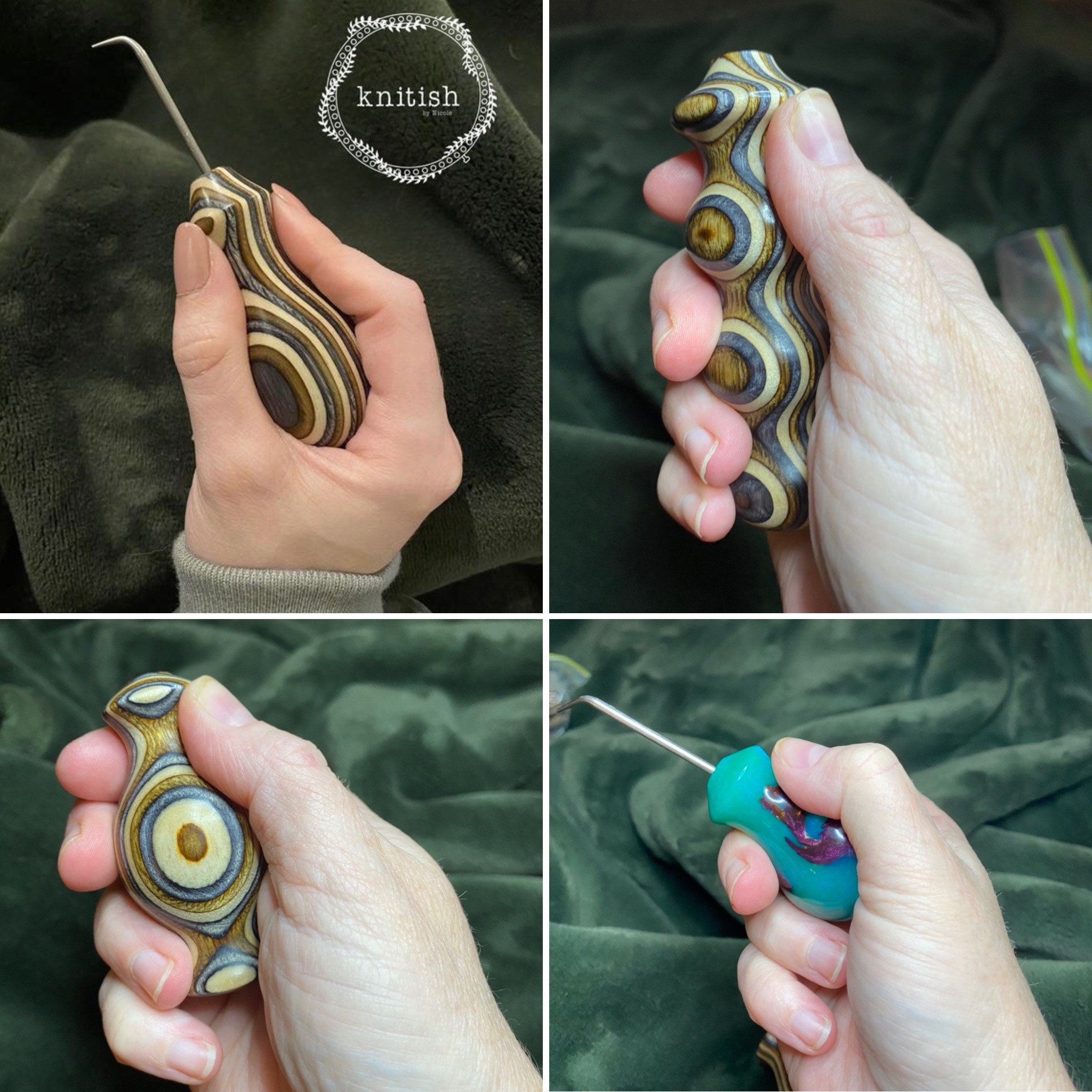 Handturned Resin Loom Hooks Etsy