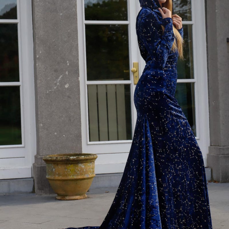 Bubble Midi Dress in Galaxy