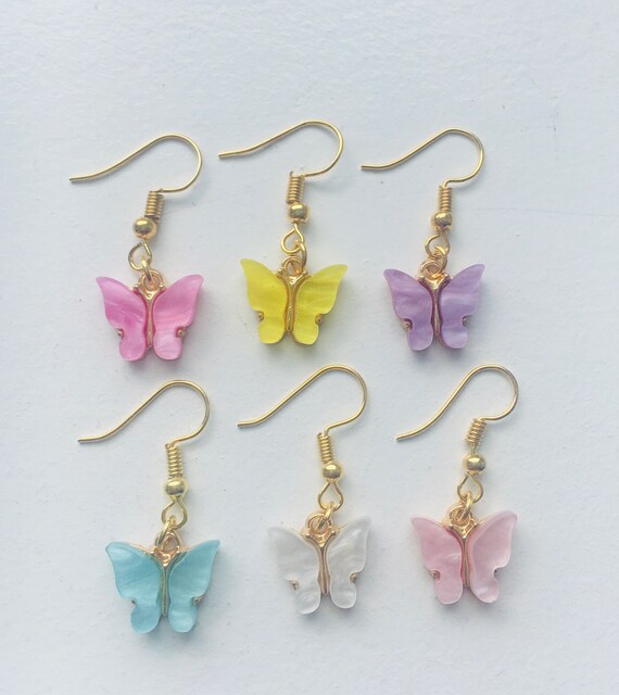 MILK X SODA ISLA BUTTERFLY EARRINGS CLIPS PURPLE MILK X SODA ISLA BUTTERFLY EARRINGS CLIPS PURPLE