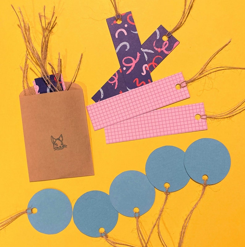 Zig Zag Recycled Gift Tags