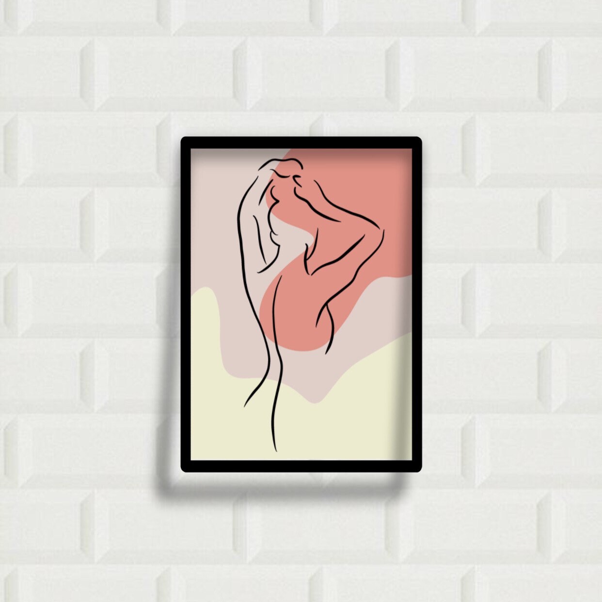 Affiche Poster A4 Women Corps de Femme Minimaliste