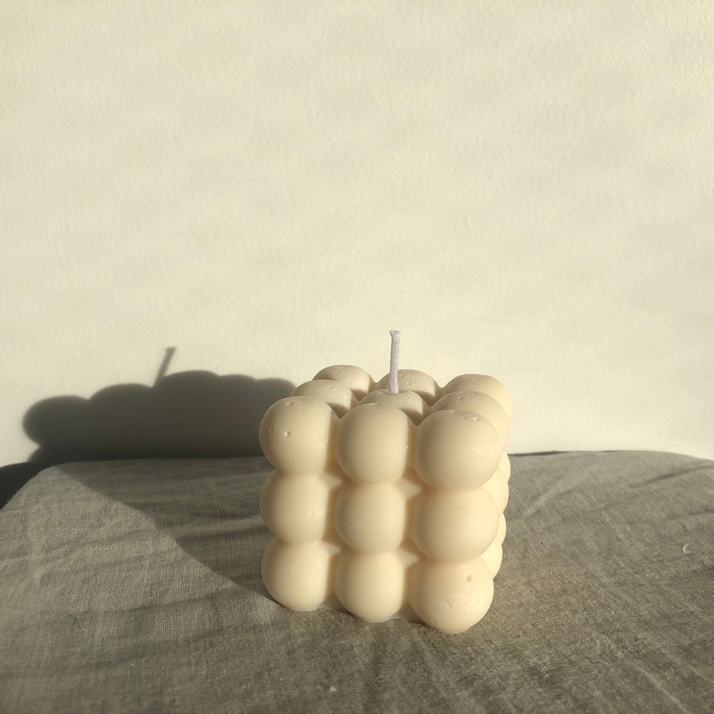 Bougie Bubble Bulle Faite Main Naturelle Cire de Soja