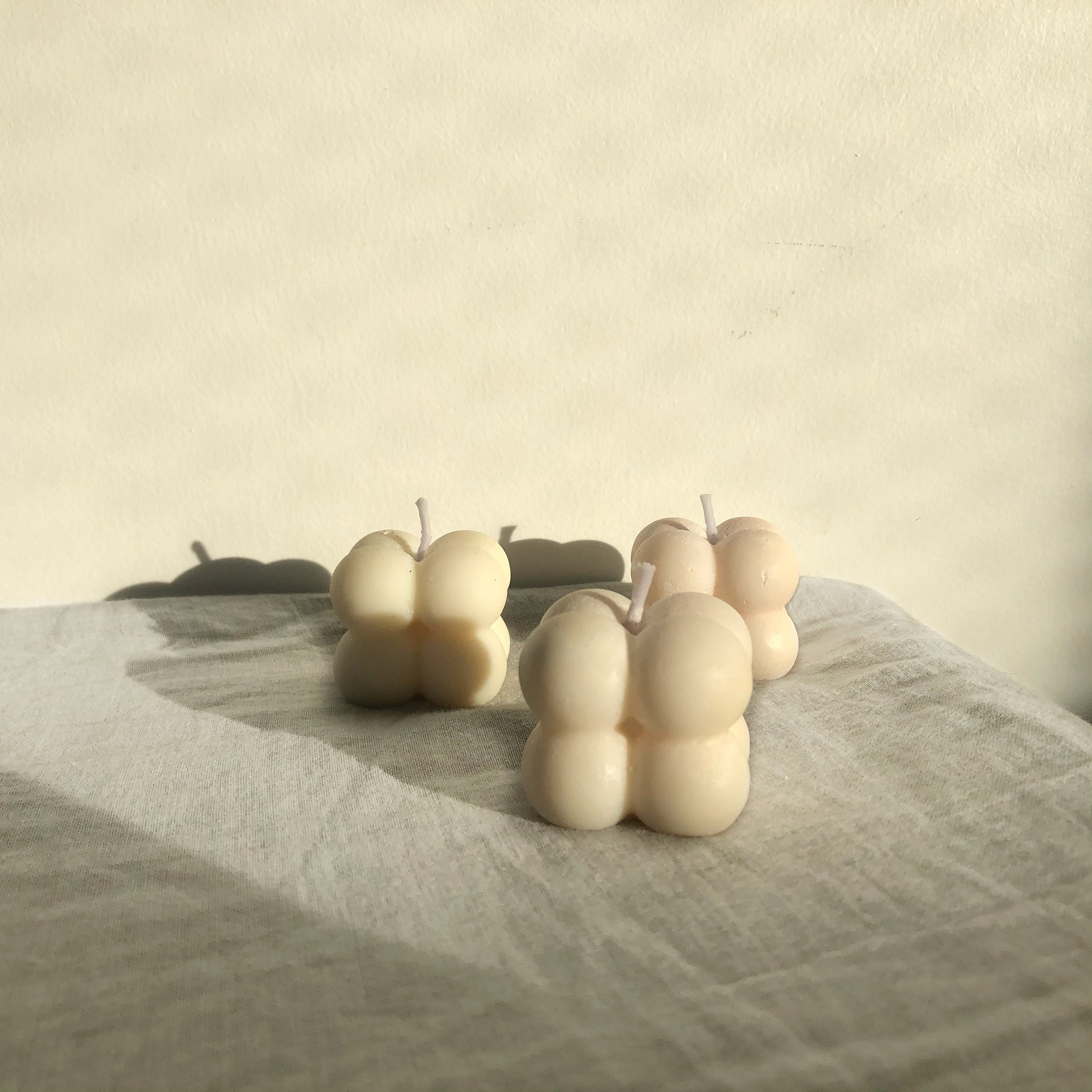 Duo Mini Bubble Bougie Cire de Soja Faite Main