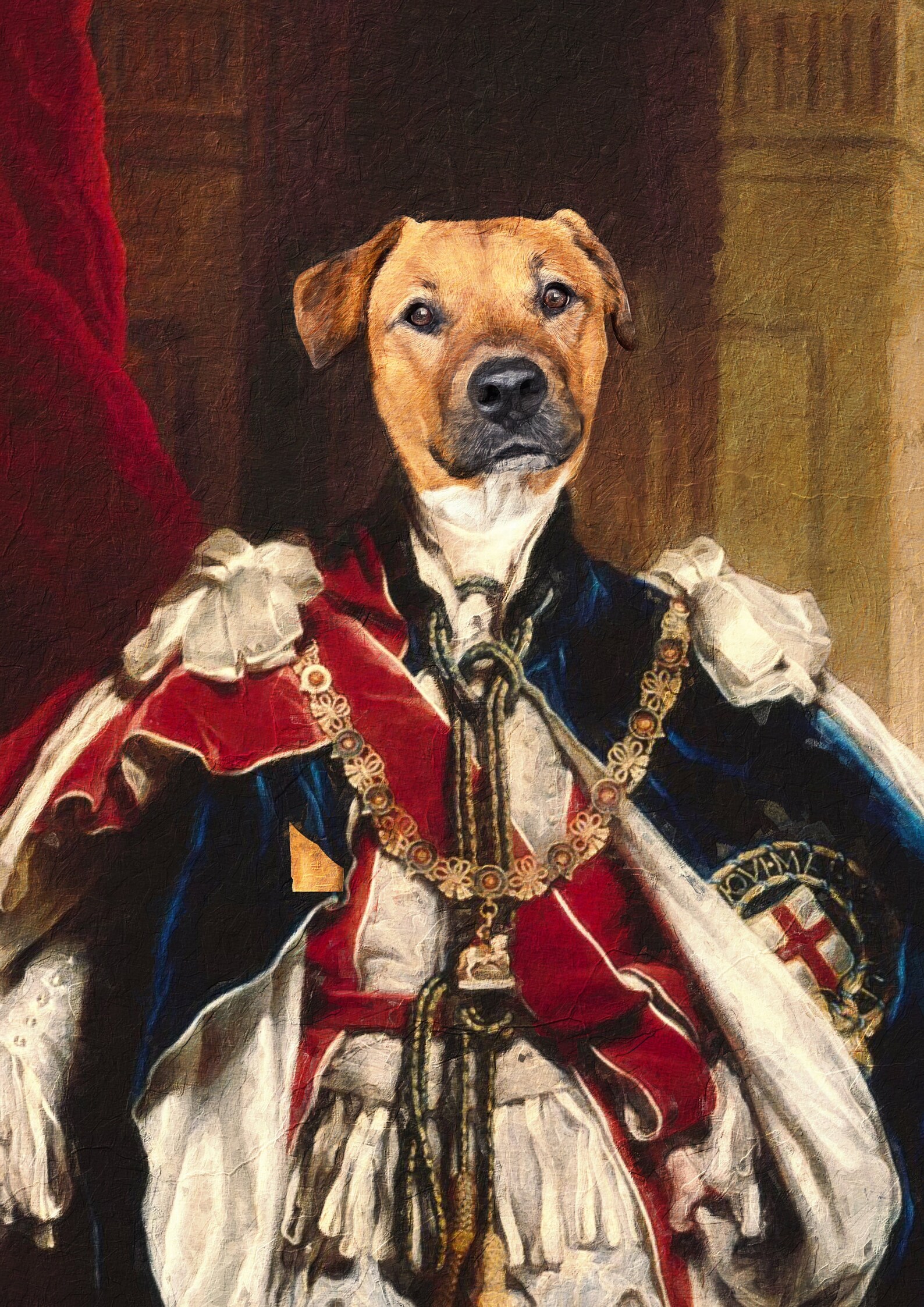 Royal Pet Portrait Renaissance Pet Portrait Regal Pet Etsy UK