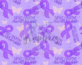 Turner's syndrome awareness seamless file / seamless paper