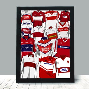 Shirts Of Hull Kingston Rovers - Hull KR print
