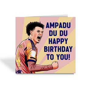 Cartão de aniversário - Ethan Ampadu - LUFC - Leeds United