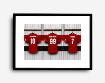 Impresión personalizada del Manchester United - Premier League - Fútbol