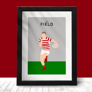 Jai Field Wigan Krieger Print - Rugby League