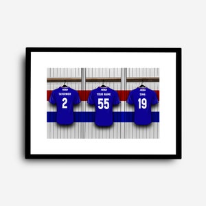 Personalised Rangers Print - Scottish Premiership