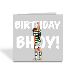 ¡Feliz cumpleaños, amigo celta! ¡Tarjeta de cumpleaños con temática de Jota!