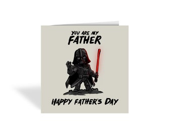 TARJETA DEL DÍA DEL PADRE - Tarjeta de felicitación divertida de Darth Vader