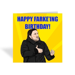 Cartão de aniversário LUFC Daniel Farke temático - Cartão de felicitações Leeds United