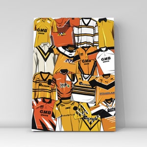 Castleford Tigers Trikot Druck -Rugby League
