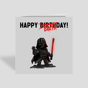 Verjaardagskaart - Darth Vader-thema