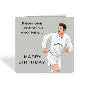 Leeds United Legend Mark Viduka Greetings Card - Happy Birthday