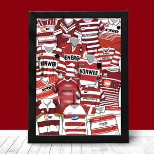 Wigan warriors T-Shirts Druck - Super League - Rugby League