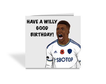 Leeds United Willy Gnonto - Birthday Card