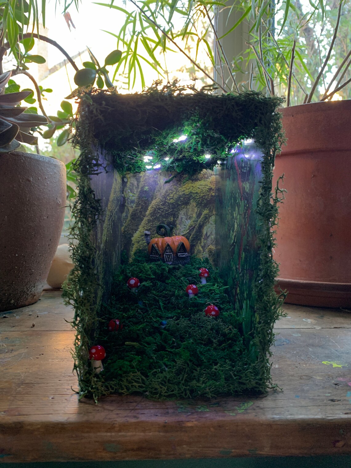 Magical Forest Book Nook Bookshelf Insert | Etsy