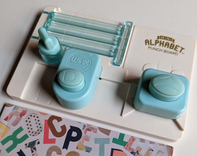 We R Memory Keepers Mini Alphabet Punch Board With Etsy