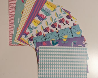 A2 Upcycled fun and funky envelopes ~*~ set of 10 ~*~ perfect for sending snail mail, colorful stationery