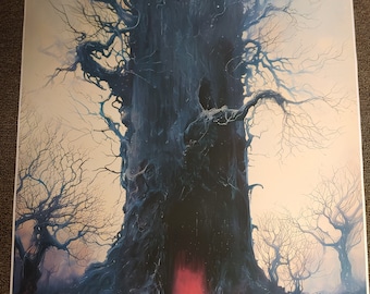 Surreal Zdzislaw Beksinski Style Horror Poster 18x24in
