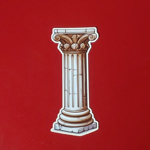 Greek Column Destroyed Sticker